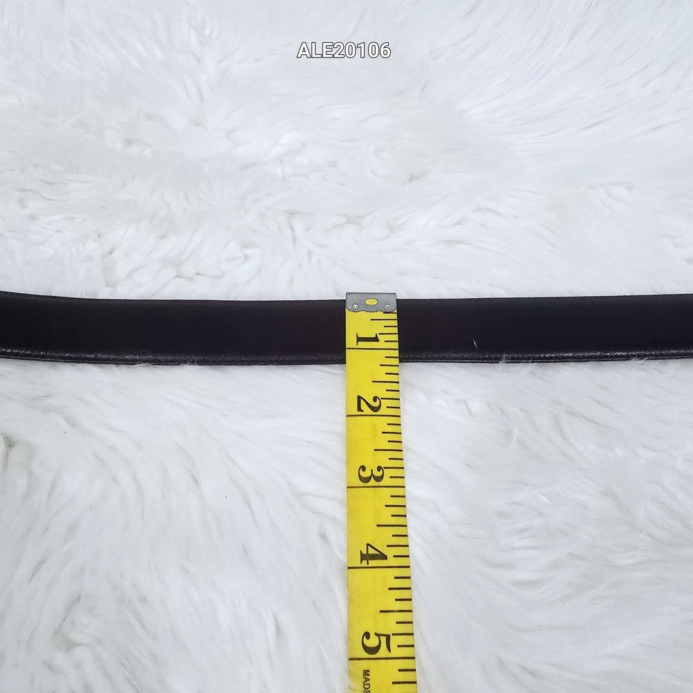 Burberrys Vintage Brown Leather Belt Unisex Size 34 - Picture 6 of 11